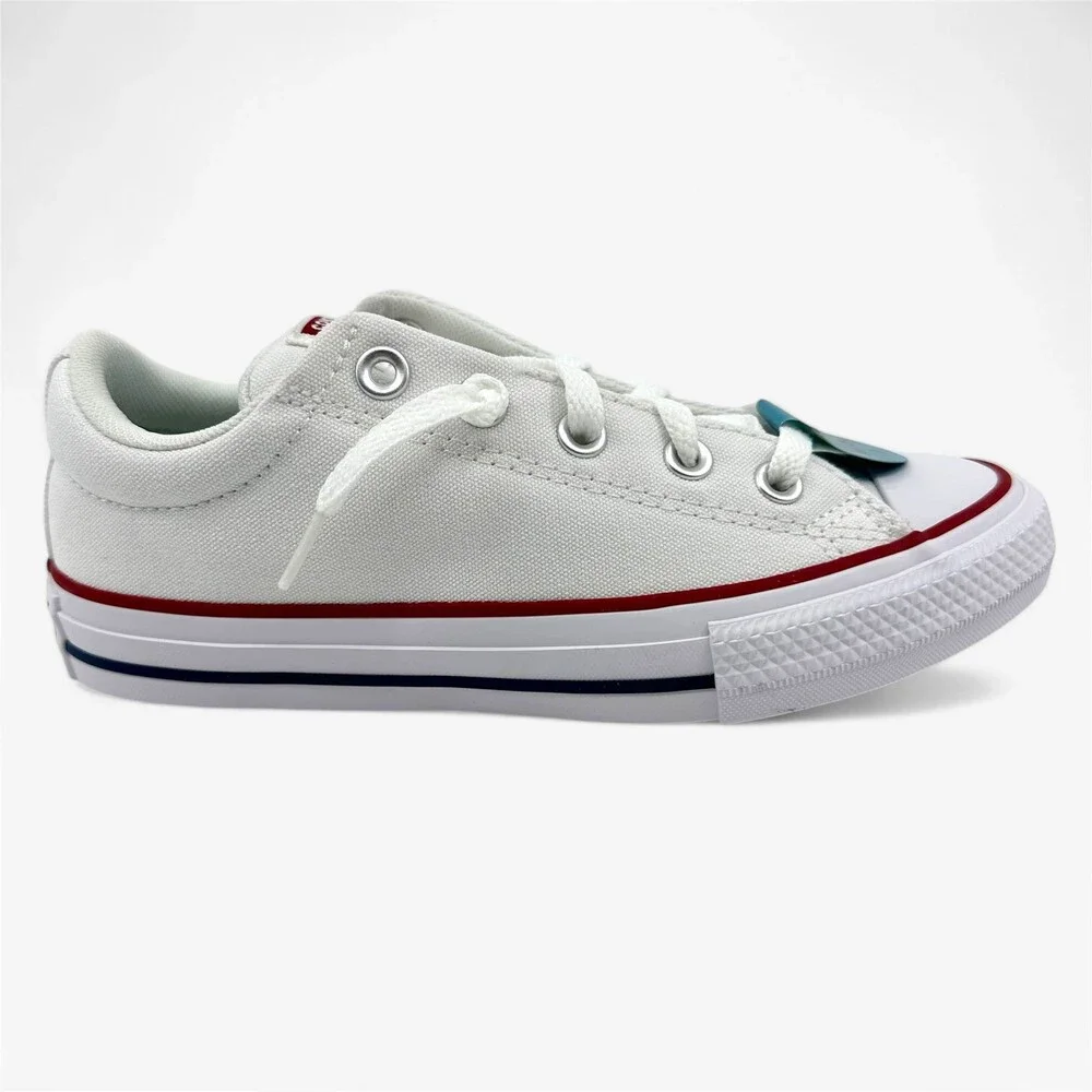 Converse CTAS Street Slip White Garnet Navy Kids Size 3.5 Athletic Sneaker